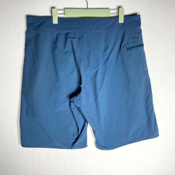 Patagonia Mens Swim Trunk Blue with‎ Gold embroidery Size 34 - Picture 4 of 9